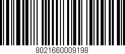 Código de barras (EAN, GTIN, SKU, ISBN): '8021660009198'