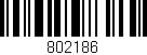 Código de barras (EAN, GTIN, SKU, ISBN): '802186'