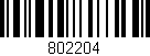 Código de barras (EAN, GTIN, SKU, ISBN): '802204'