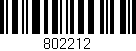Código de barras (EAN, GTIN, SKU, ISBN): '802212'