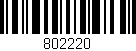 Código de barras (EAN, GTIN, SKU, ISBN): '802220'