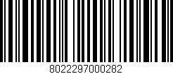 Código de barras (EAN, GTIN, SKU, ISBN): '8022297000282'