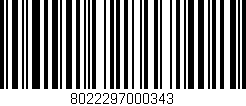 Código de barras (EAN, GTIN, SKU, ISBN): '8022297000343'