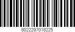 Código de barras (EAN, GTIN, SKU, ISBN): '8022297018225'