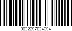 Código de barras (EAN, GTIN, SKU, ISBN): '8022297024394'