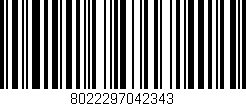 Código de barras (EAN, GTIN, SKU, ISBN): '8022297042343'