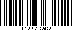 Código de barras (EAN, GTIN, SKU, ISBN): '8022297042442'