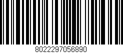 Código de barras (EAN, GTIN, SKU, ISBN): '8022297056890'