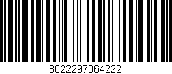 Código de barras (EAN, GTIN, SKU, ISBN): '8022297064222'