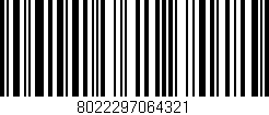 Código de barras (EAN, GTIN, SKU, ISBN): '8022297064321'
