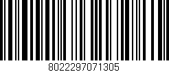 Código de barras (EAN, GTIN, SKU, ISBN): '8022297071305'