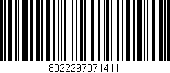 Código de barras (EAN, GTIN, SKU, ISBN): '8022297071411'