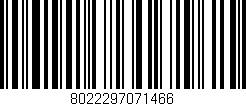 Código de barras (EAN, GTIN, SKU, ISBN): '8022297071466'