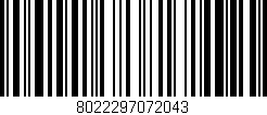 Código de barras (EAN, GTIN, SKU, ISBN): '8022297072043'