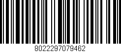 Código de barras (EAN, GTIN, SKU, ISBN): '8022297079462'