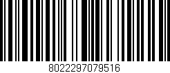 Código de barras (EAN, GTIN, SKU, ISBN): '8022297079516'