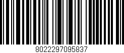 Código de barras (EAN, GTIN, SKU, ISBN): '8022297095837'
