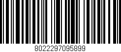 Código de barras (EAN, GTIN, SKU, ISBN): '8022297095899'