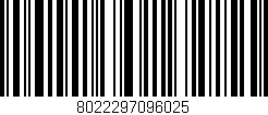 Código de barras (EAN, GTIN, SKU, ISBN): '8022297096025'