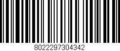Código de barras (EAN, GTIN, SKU, ISBN): '8022297304342'