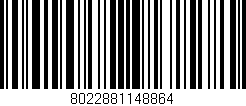 Código de barras (EAN, GTIN, SKU, ISBN): '8022881148864'