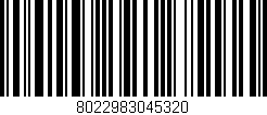 Código de barras (EAN, GTIN, SKU, ISBN): '8022983045320'