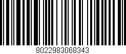 Código de barras (EAN, GTIN, SKU, ISBN): '8022983068343'