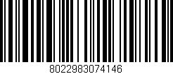 Código de barras (EAN, GTIN, SKU, ISBN): '8022983074146'
