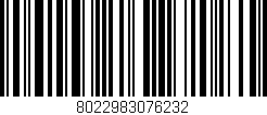 Código de barras (EAN, GTIN, SKU, ISBN): '8022983076232'