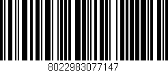 Código de barras (EAN, GTIN, SKU, ISBN): '8022983077147'