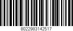 Código de barras (EAN, GTIN, SKU, ISBN): '8022983142517'