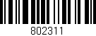 Código de barras (EAN, GTIN, SKU, ISBN): '802311'