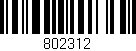Código de barras (EAN, GTIN, SKU, ISBN): '802312'