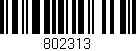 Código de barras (EAN, GTIN, SKU, ISBN): '802313'
