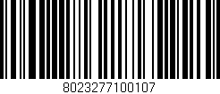 Código de barras (EAN, GTIN, SKU, ISBN): '8023277100107'