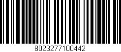 Código de barras (EAN, GTIN, SKU, ISBN): '8023277100442'