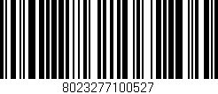 Código de barras (EAN, GTIN, SKU, ISBN): '8023277100527'