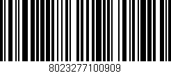 Código de barras (EAN, GTIN, SKU, ISBN): '8023277100909'