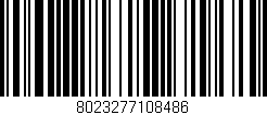 Código de barras (EAN, GTIN, SKU, ISBN): '8023277108486'
