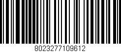 Código de barras (EAN, GTIN, SKU, ISBN): '8023277109612'