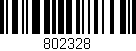 Código de barras (EAN, GTIN, SKU, ISBN): '802328'