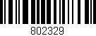 Código de barras (EAN, GTIN, SKU, ISBN): '802329'