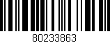 Código de barras (EAN, GTIN, SKU, ISBN): '80233863'