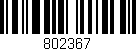Código de barras (EAN, GTIN, SKU, ISBN): '802367'