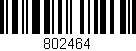 Código de barras (EAN, GTIN, SKU, ISBN): '802464'