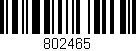 Código de barras (EAN, GTIN, SKU, ISBN): '802465'