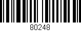 Código de barras (EAN, GTIN, SKU, ISBN): '80248'
