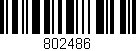 Código de barras (EAN, GTIN, SKU, ISBN): '802486'