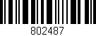 Código de barras (EAN, GTIN, SKU, ISBN): '802487'