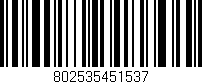 Código de barras (EAN, GTIN, SKU, ISBN): '802535451537'